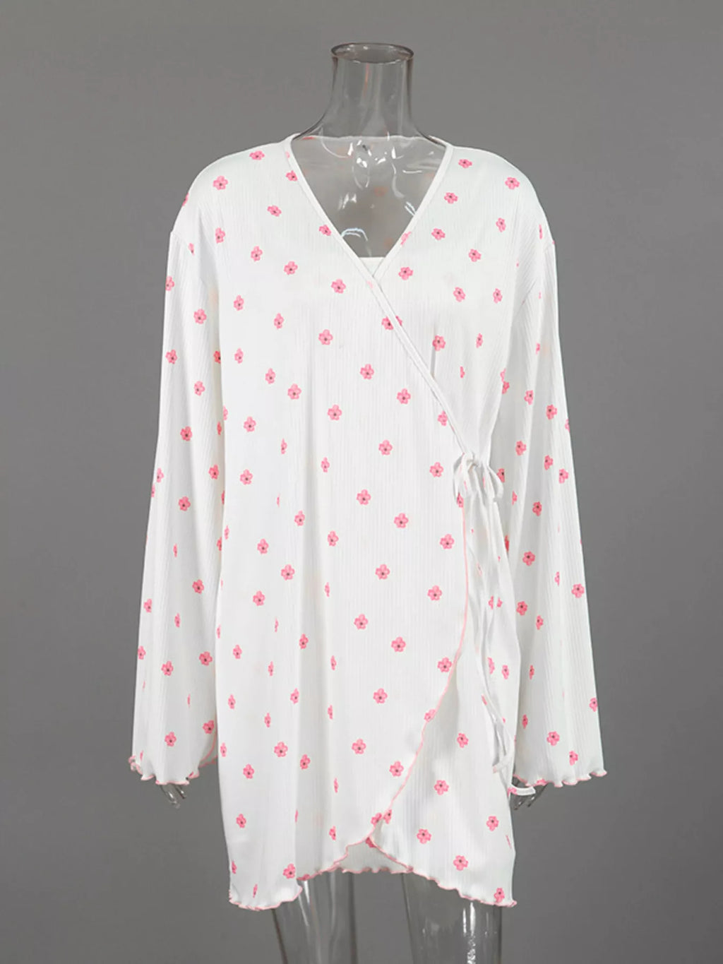Floral Print Cami and Cardigan Lounge Pajamas Set – Isla Intimates