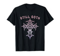Still Goth Gothic Cross Y2K Aesthetic T-Shirt - Graphic Print for Adults