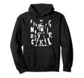 Hand Horns Punk Rock 90S Grunge Hoodie - Custom Art Print for Adults