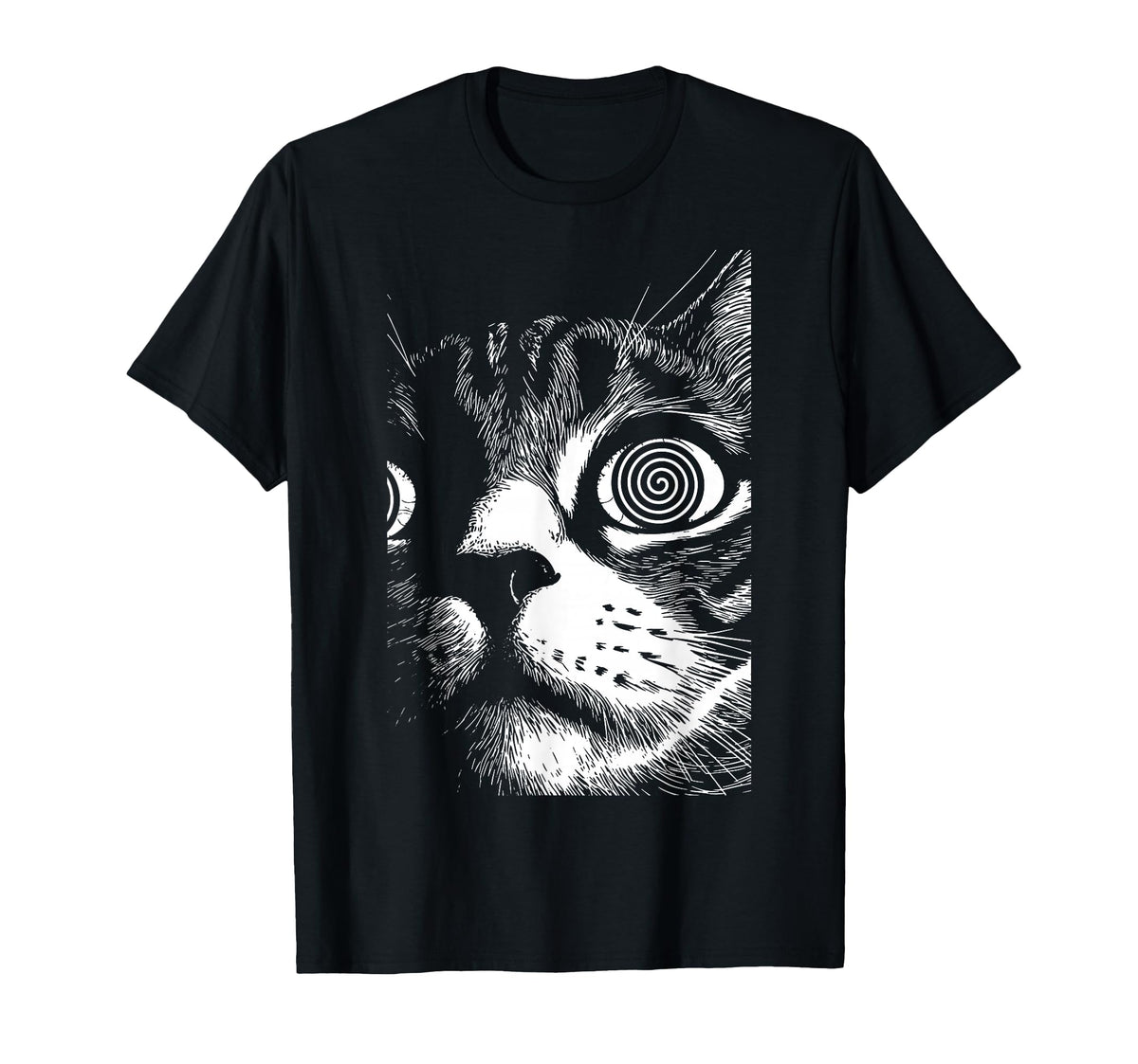 Trippy Cat Pastel Goth Gothic Grunge T-Shirt - Aesthetic Graphic Men Women