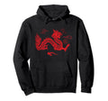 Red Japanese Dragon Aesthetic Grunge 90S Hoodie - Aesthetic Graphic Unisex