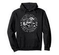 Raised 90S Rock Skeleton Guitar Punk Hoodie - Custom Art Print for Adults