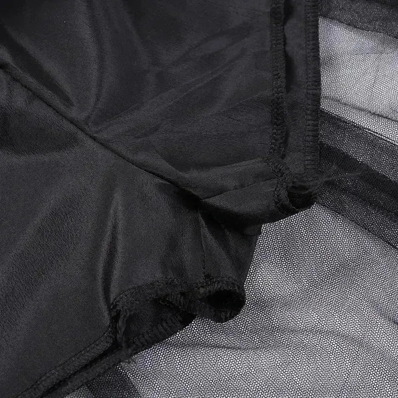 Black Punk Tulle Skirt