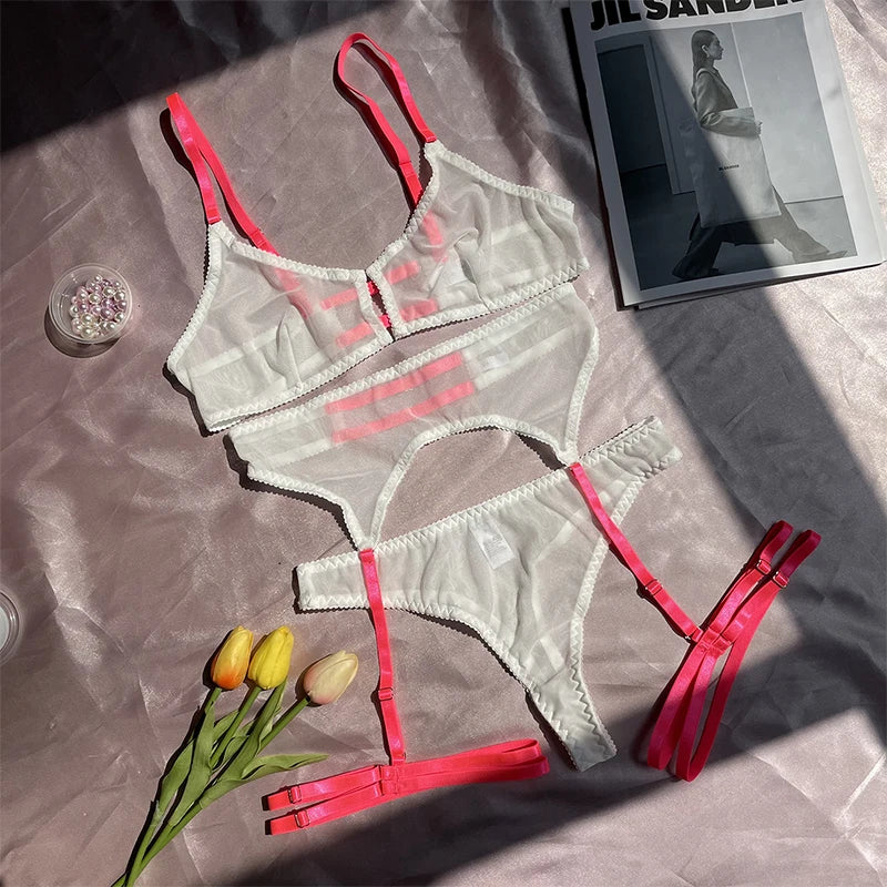 Plus Size Lace Bra Sets Sexy For Women Thin Breathable Comfortable Bra And Panty Sets Intimate Underwear