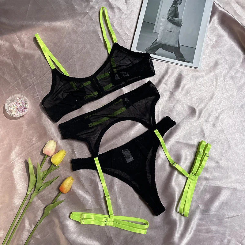 Plus Size Lace Bra Sets Sexy For Women Thin Breathable Comfortable Bra And Panty Sets Intimate Underwear