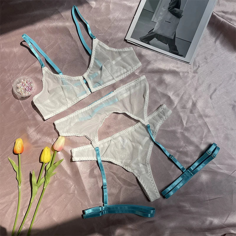 Plus Size Lace Bra Sets Sexy For Women Thin Breathable Comfortable Bra And Panty Sets Intimate Underwear
