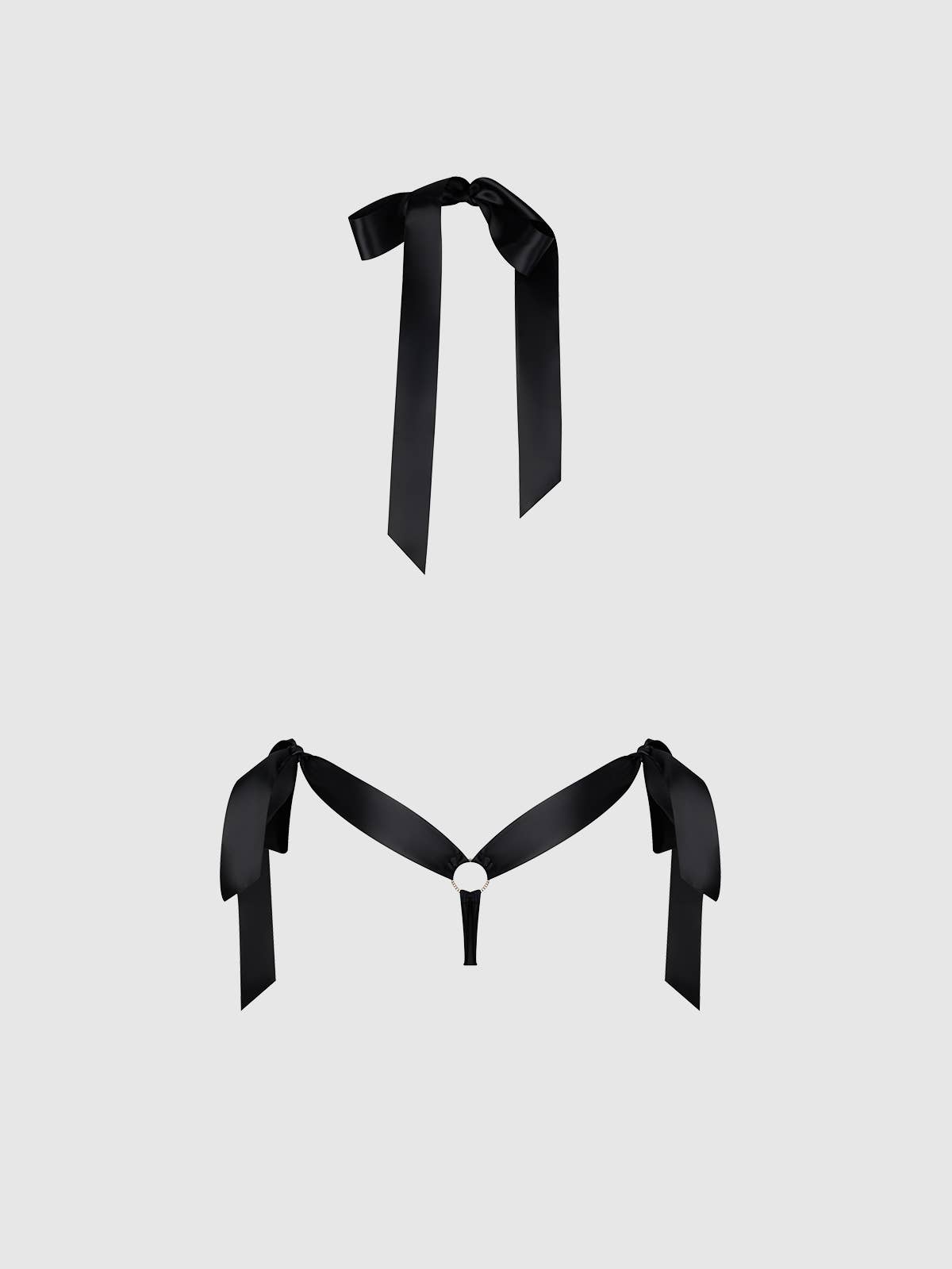 ADMIRE FEATHER TRIM & MESH PLUNGE TEDDY LINGERIE