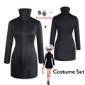 Gojo-Inspired Bodycon Cosplay – Stretch Fit with Glasses Set