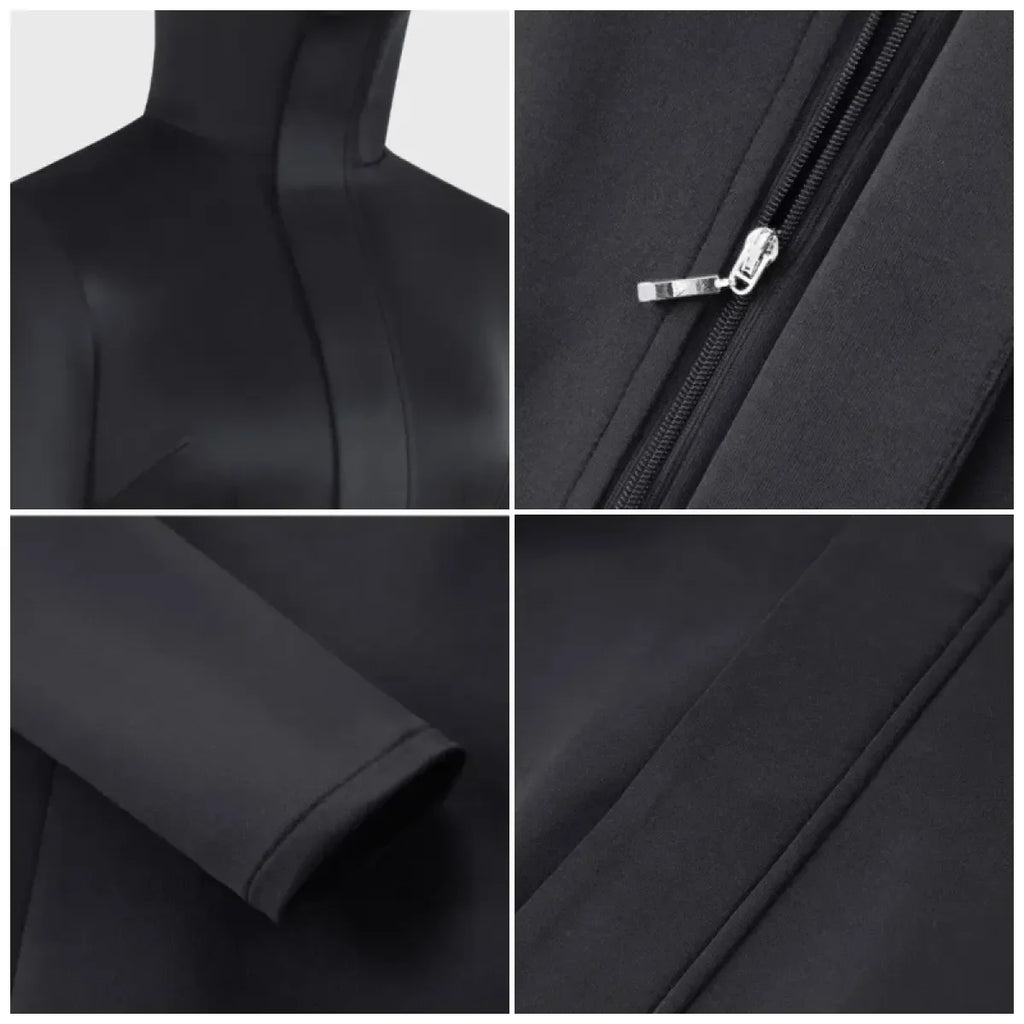 Gojo-Inspired Bodycon Cosplay – Stretch Fit with Glasses Set