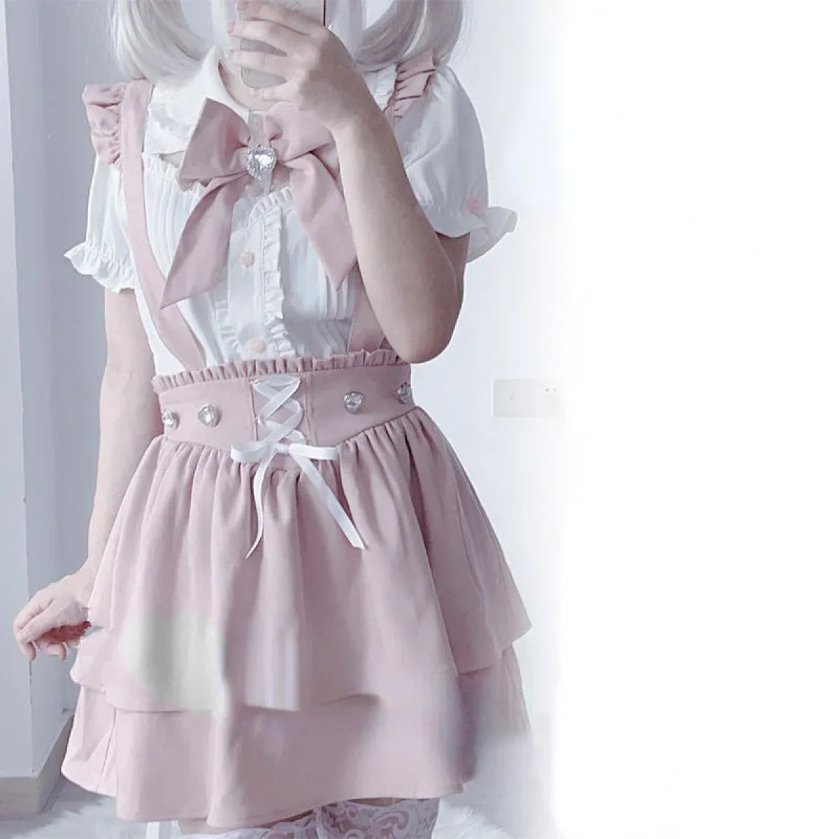 Sweet Fairy Kei Ribbon Blouse