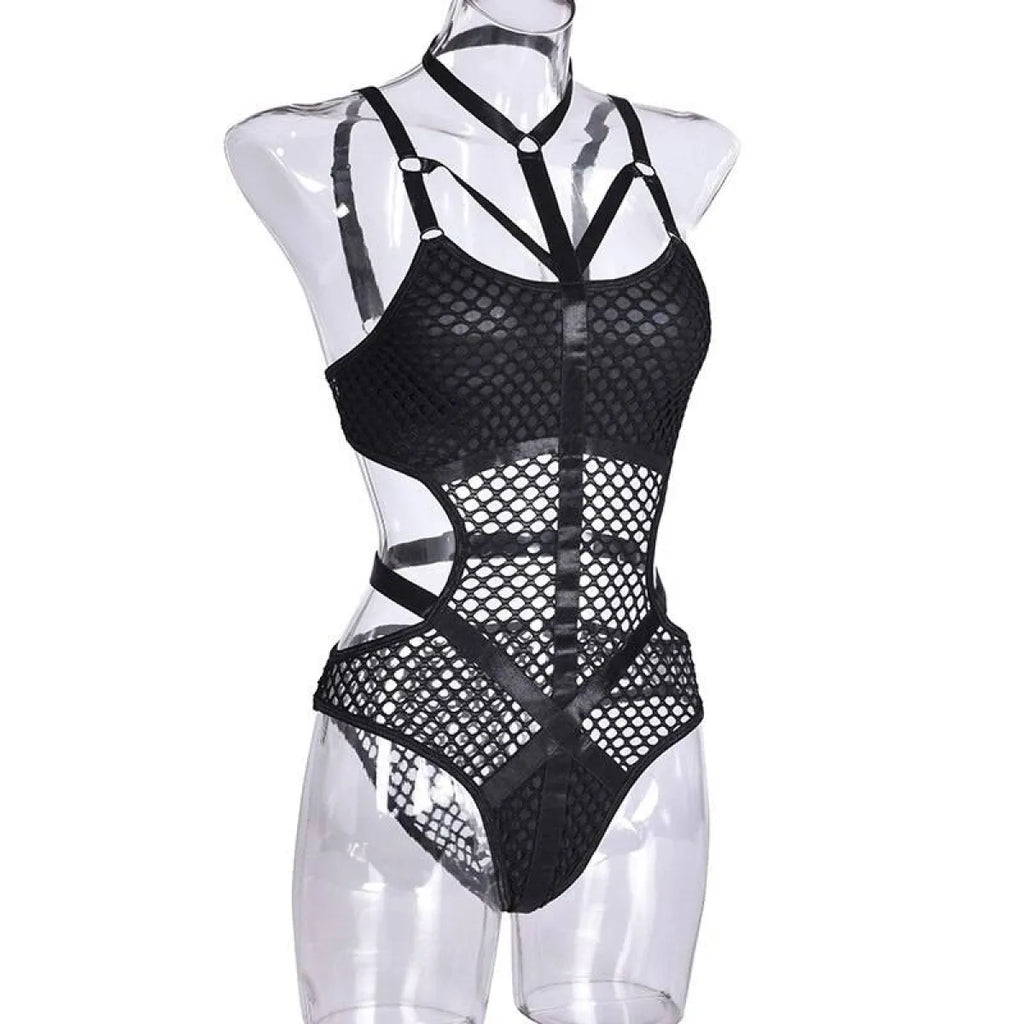 Gothic Fishnet Bodysuits
