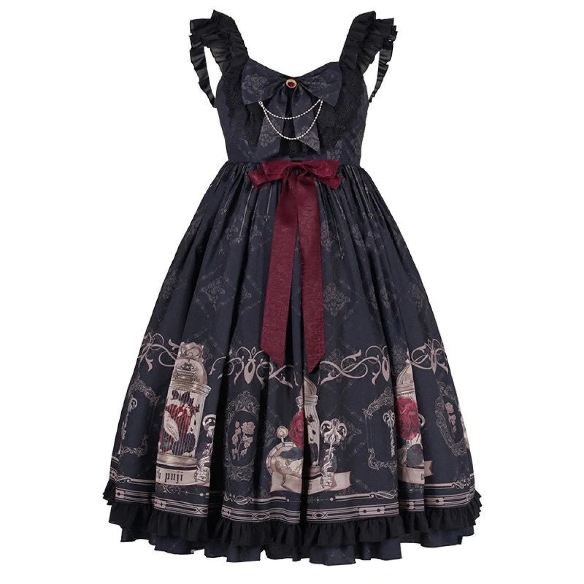 Gothic Lolita Print Gown