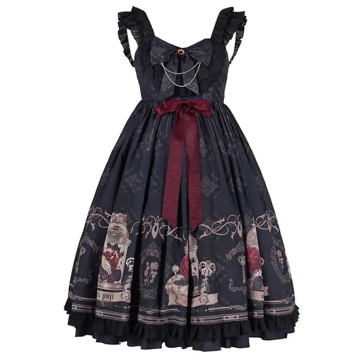 Gothic Lolita Print Gown
