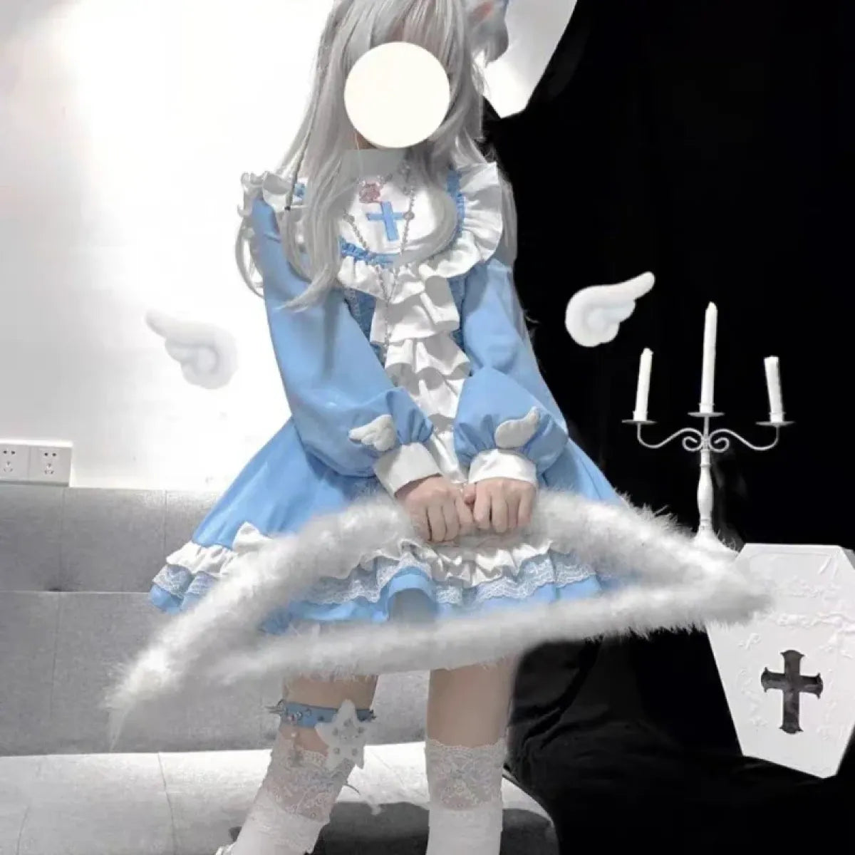 Gothic Lolita Ruffle Gown