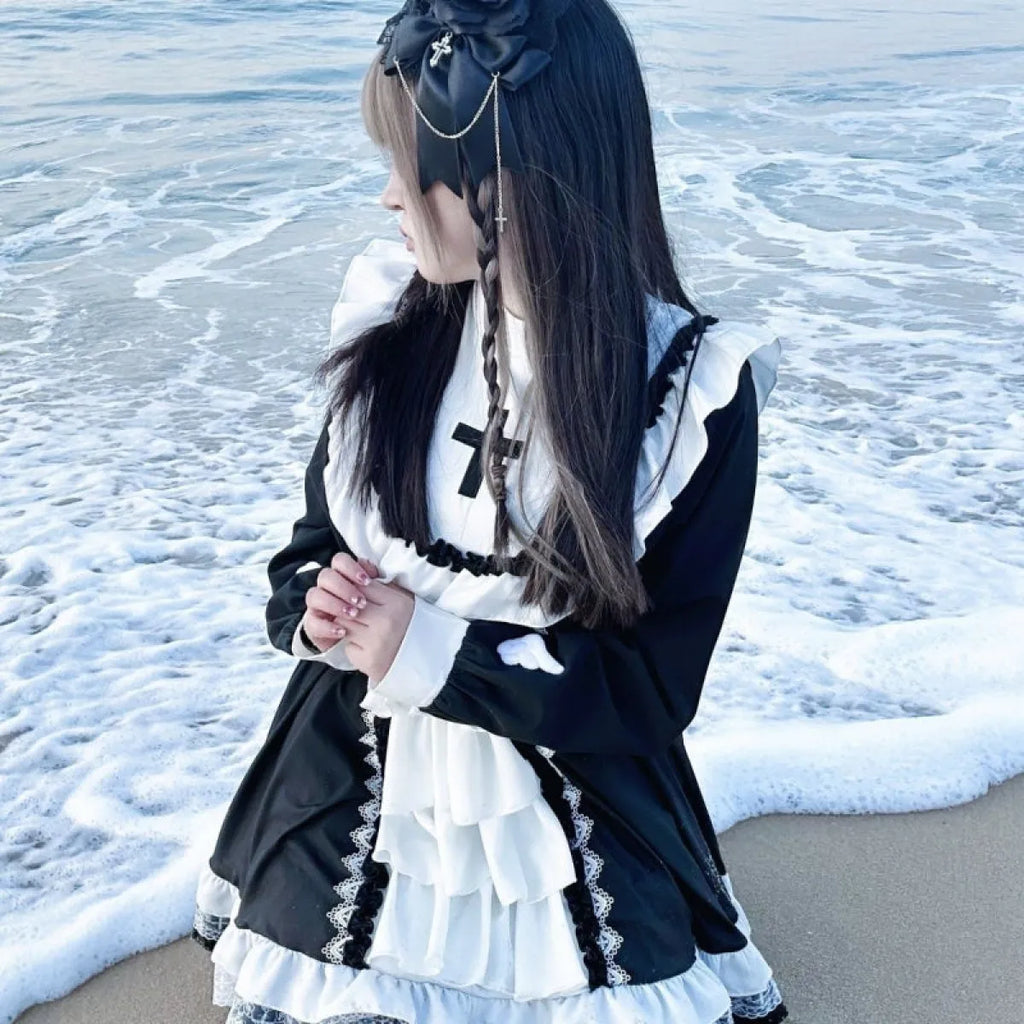 Gothic Lolita Ruffle Gown