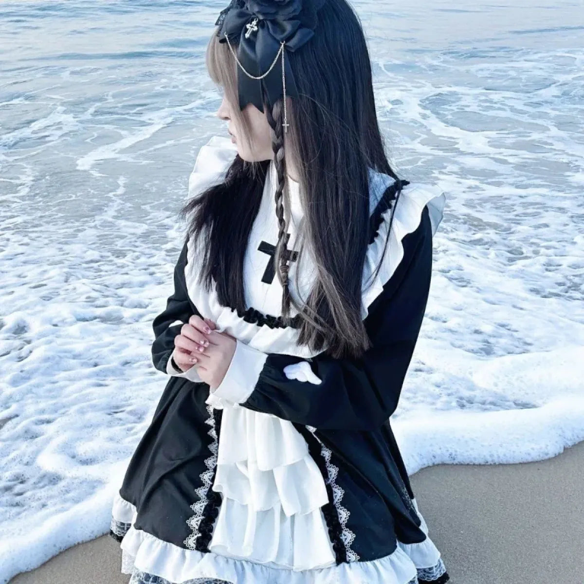 Gothic Lolita Ruffle Gown