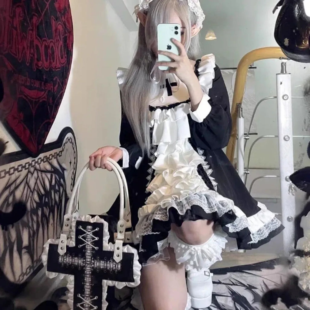 Gothic Lolita Ruffle Gown