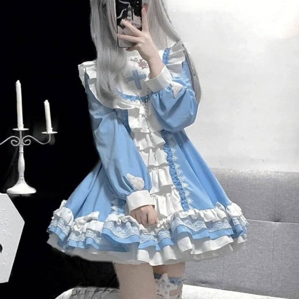 Gothic Lolita Ruffle Gown