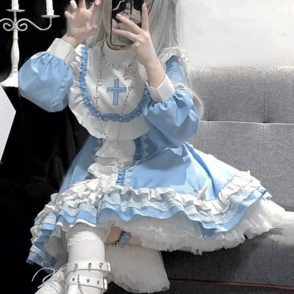 Gothic Lolita Ruffle Gown