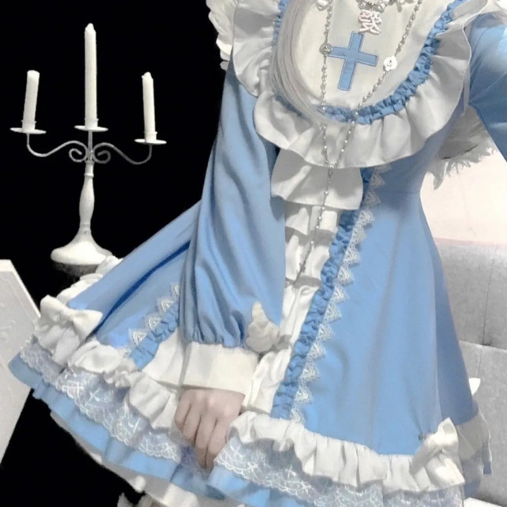 Gothic Lolita Ruffle Gown
