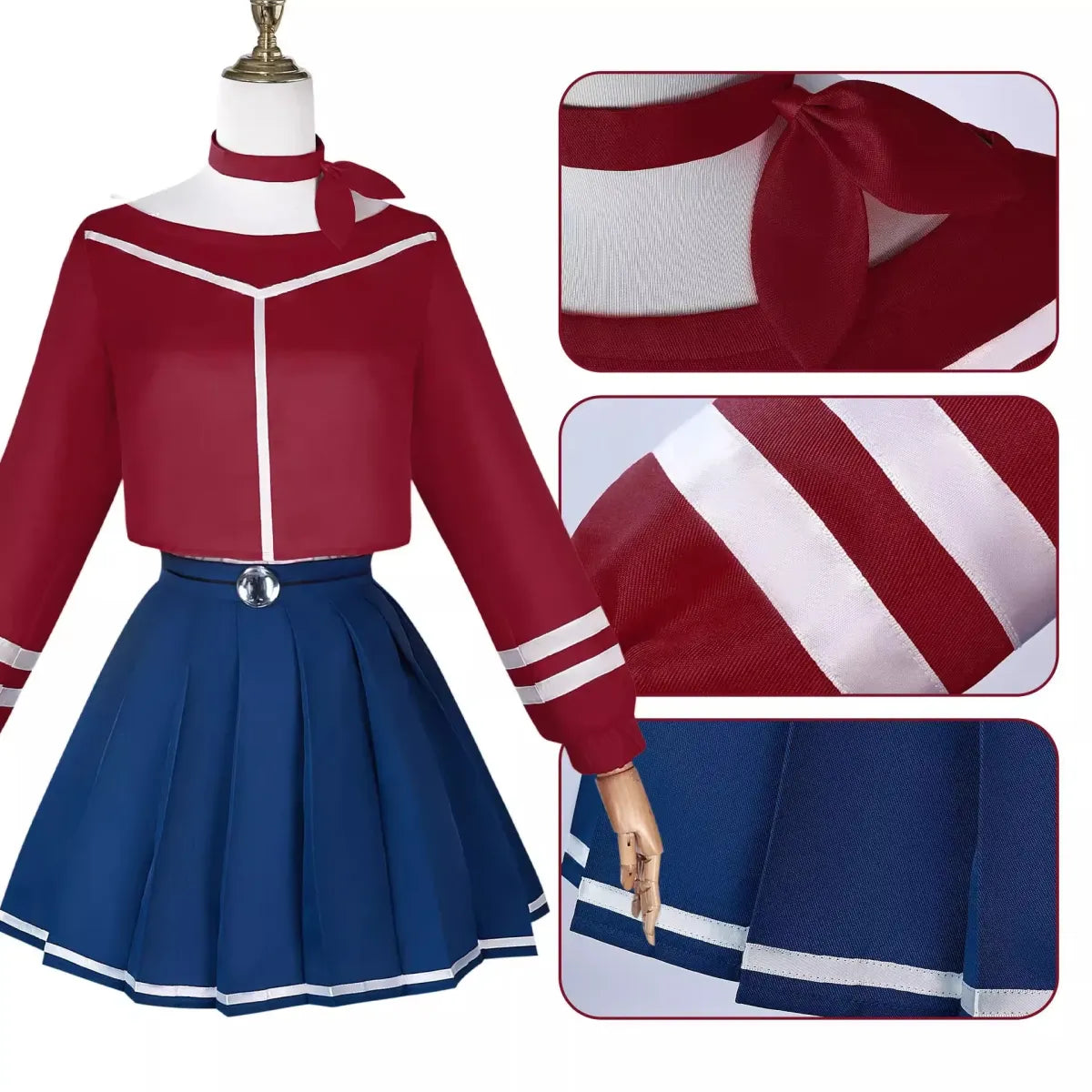 Mita Mira Cosplay School Uniform – MiSide Yandere JK Set for Girls & Women