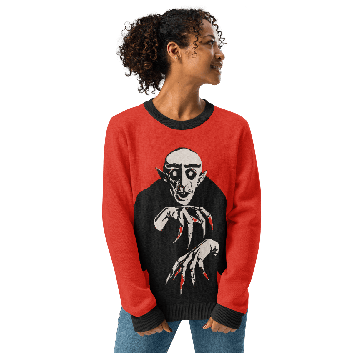 Nosferatu Nights Knit Crewneck Sweater
