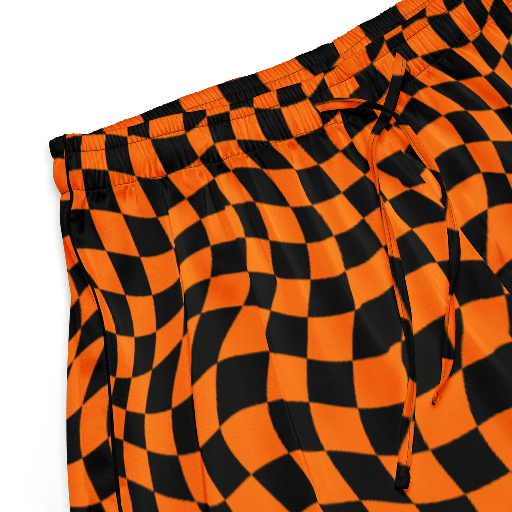 October Tiles Checkered Silky Pajama Shorts