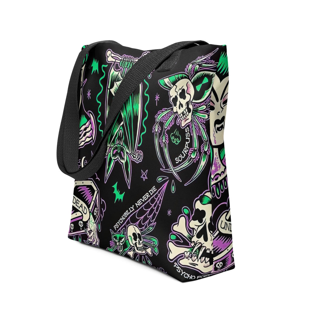 Psychobilly Blast Tote Bag