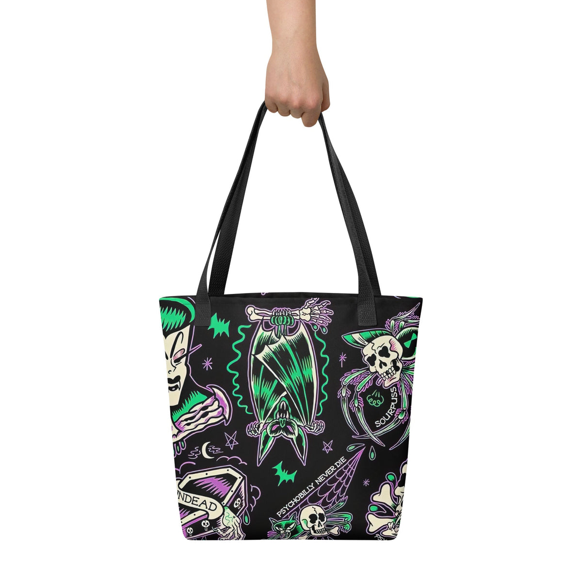 Psychobilly Blast Tote Bag