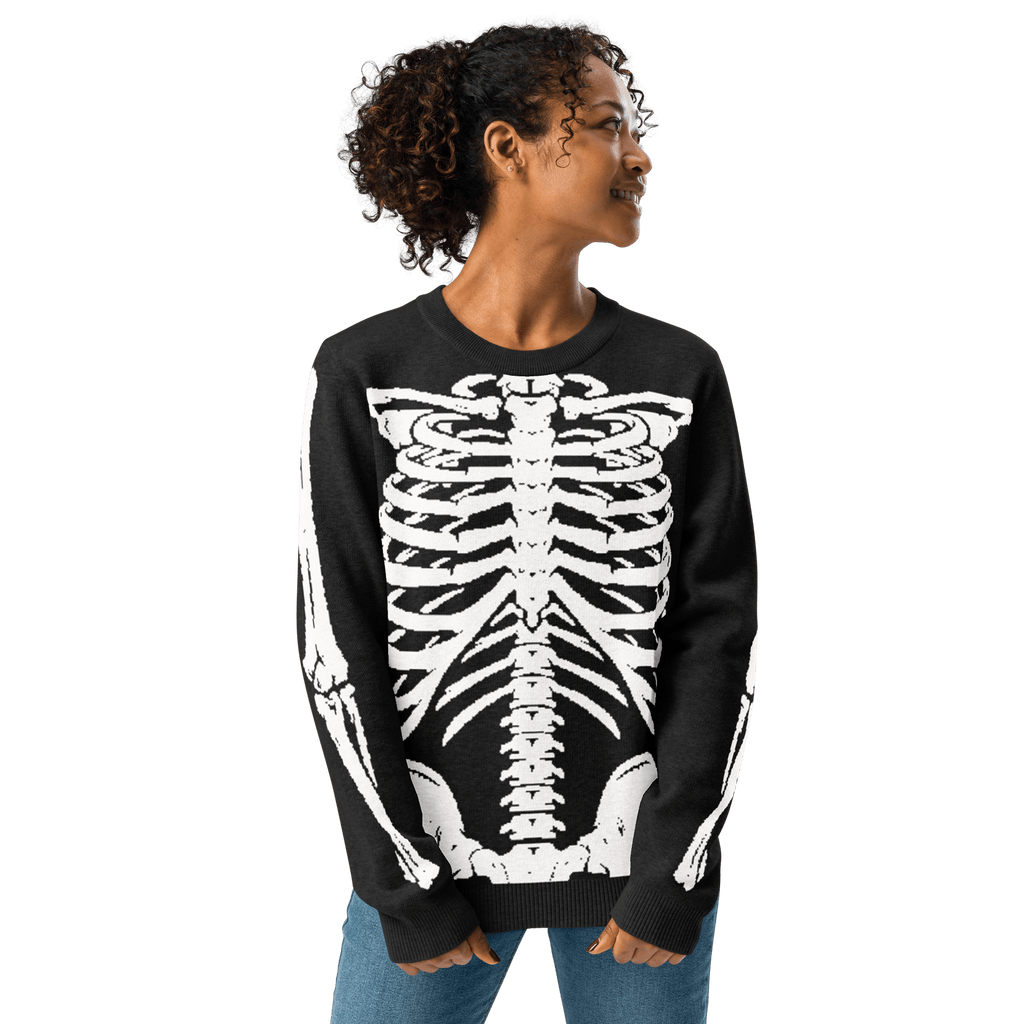 Skeleton Squad Knit Crew Neck Sweater