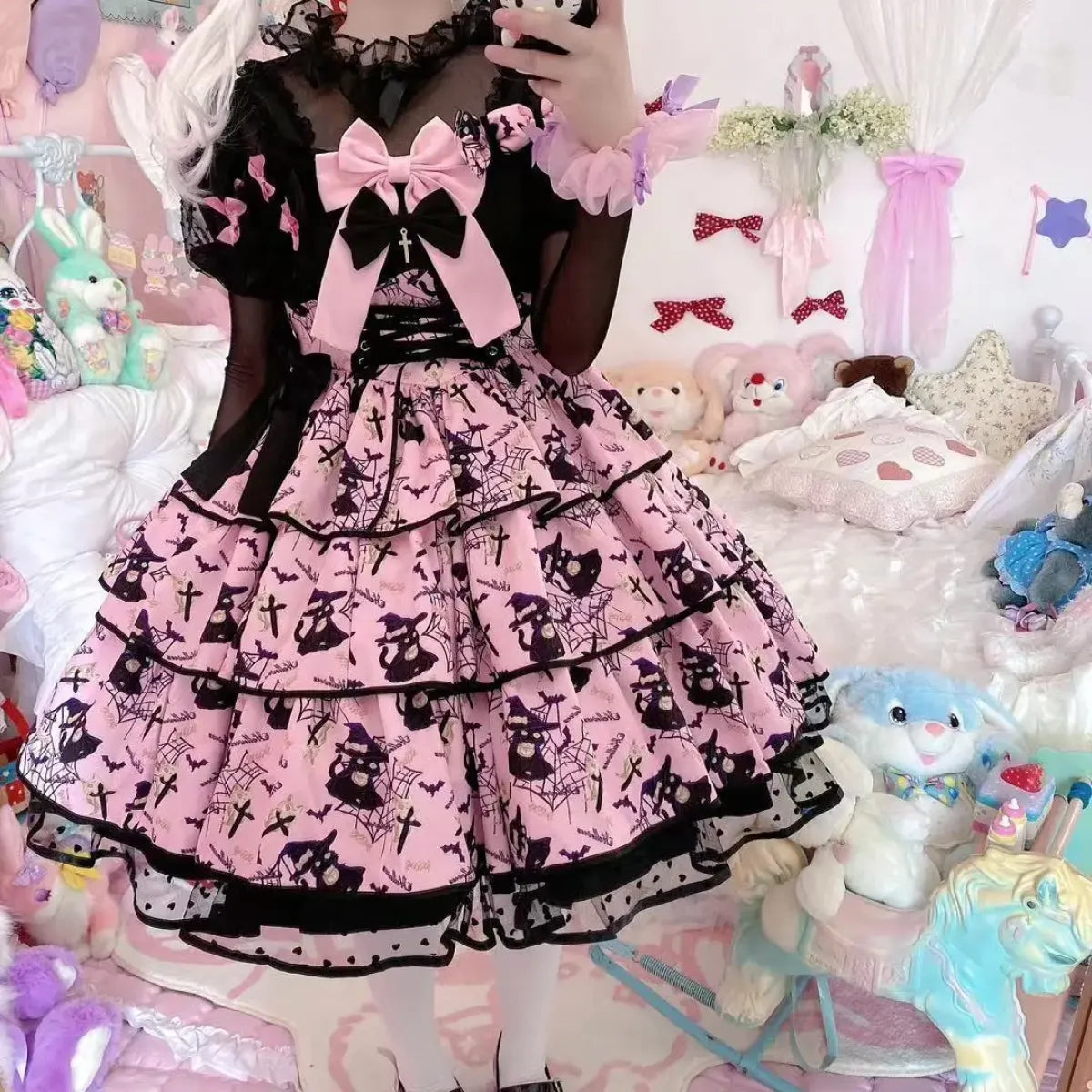 Sweet Lolita Bow Ruffle Gown