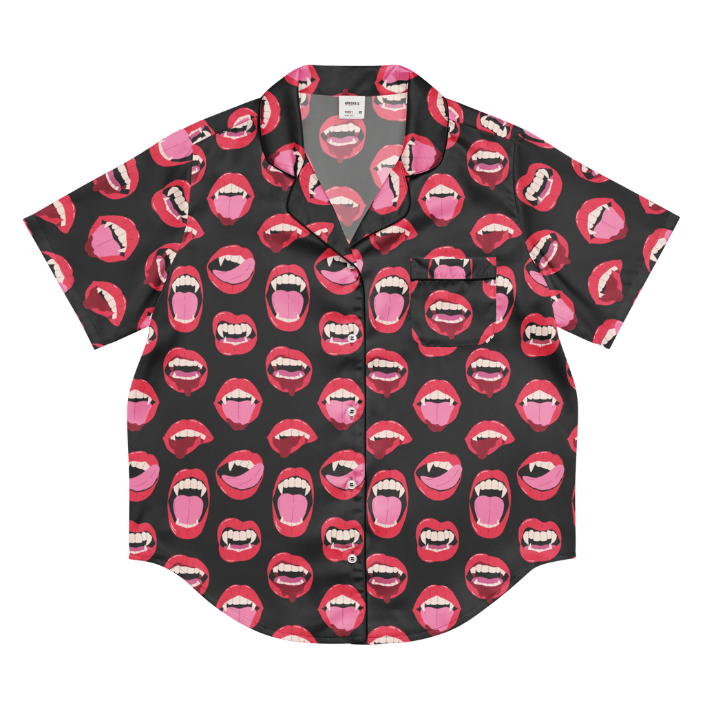 Vampire Kiss Silky Pajama Top