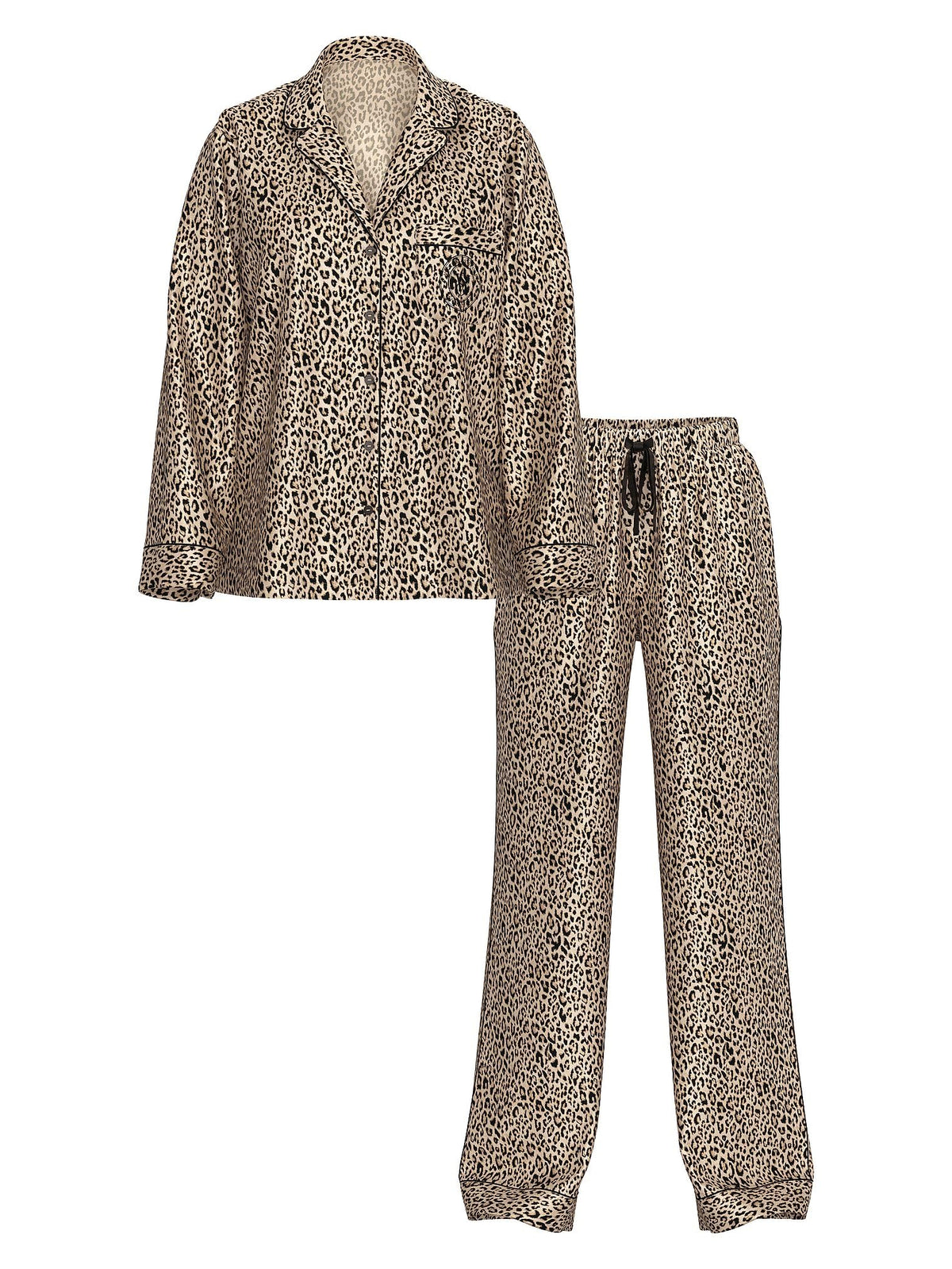 Victoria's Secret Satin Pajama Set, Long Sleeve Button Down Shirt & Pants, Sleepwear for Women (XS-XXL)