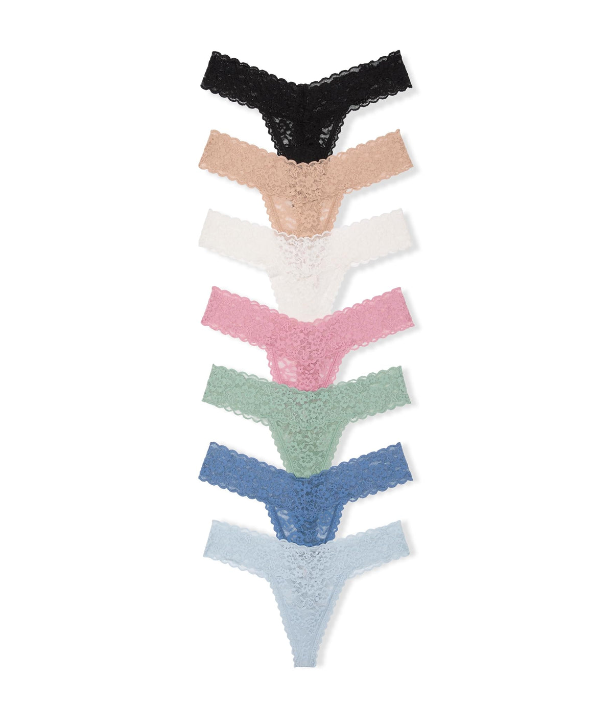 Victoria's Secret Women's Lace Thong Underwear, Panties for Women, Multi Pack (XS-XXL)