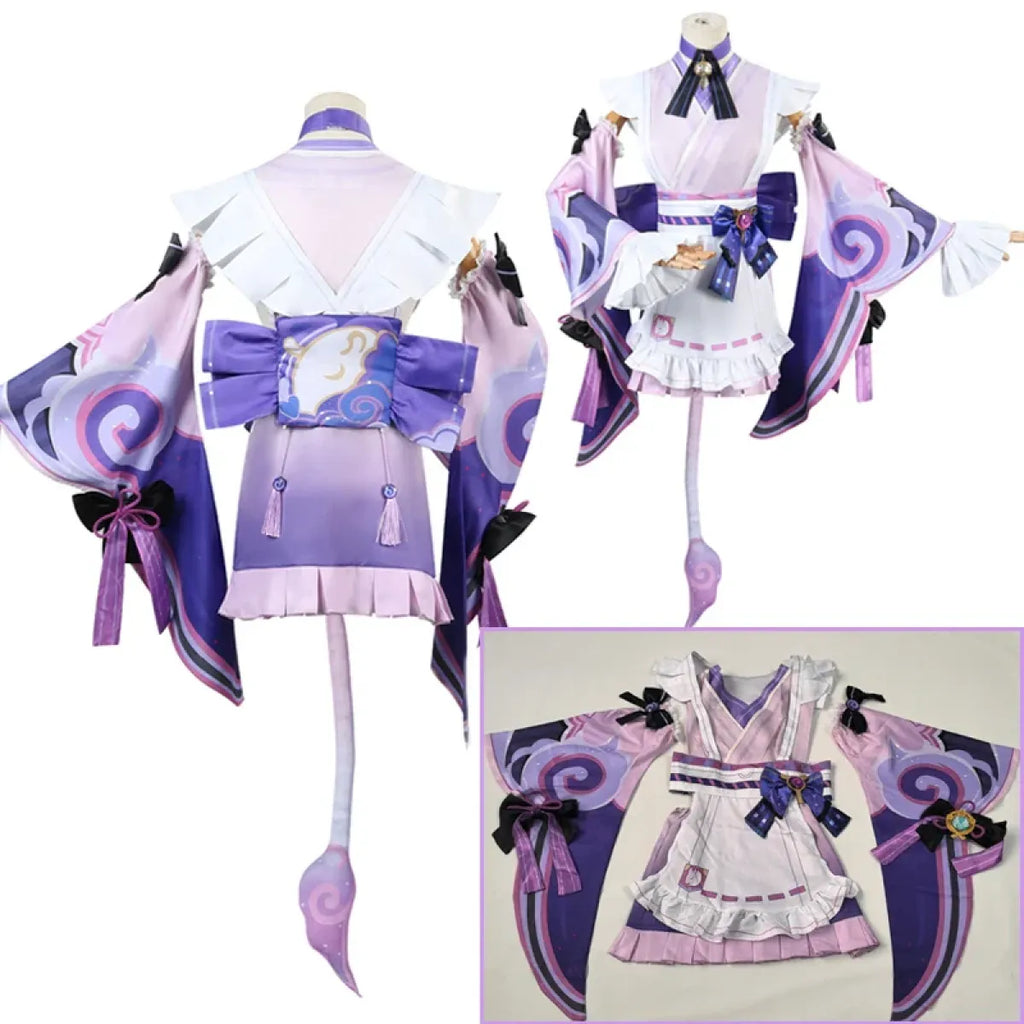 Genshin Yumemizuki Cosplay Kimono – Kawaii Fantasy Set