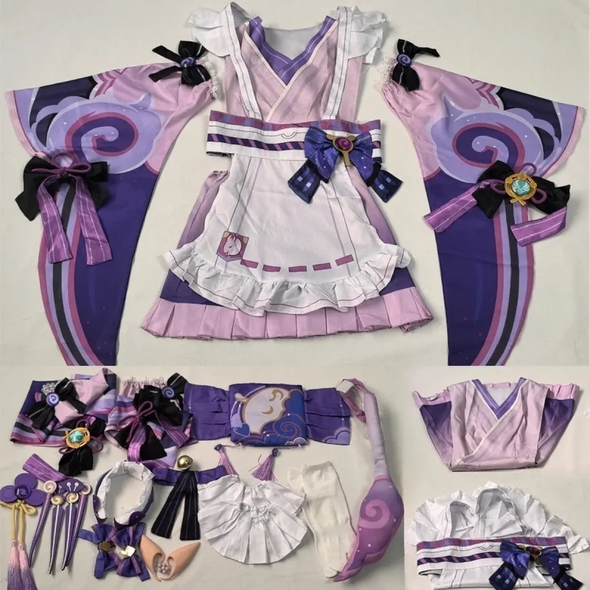 Genshin Yumemizuki Cosplay Kimono – Kawaii Fantasy Set