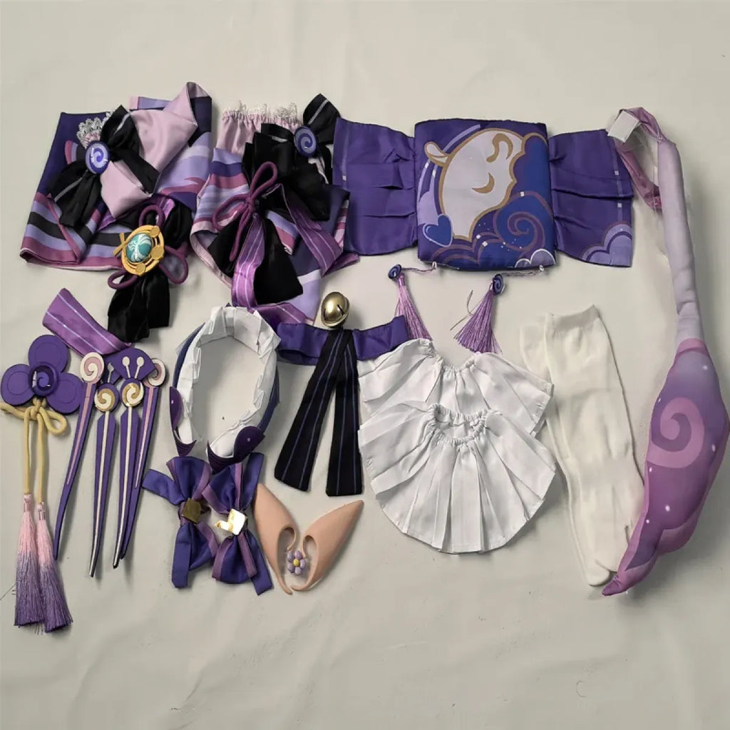 Genshin Yumemizuki Cosplay Kimono – Kawaii Fantasy Set